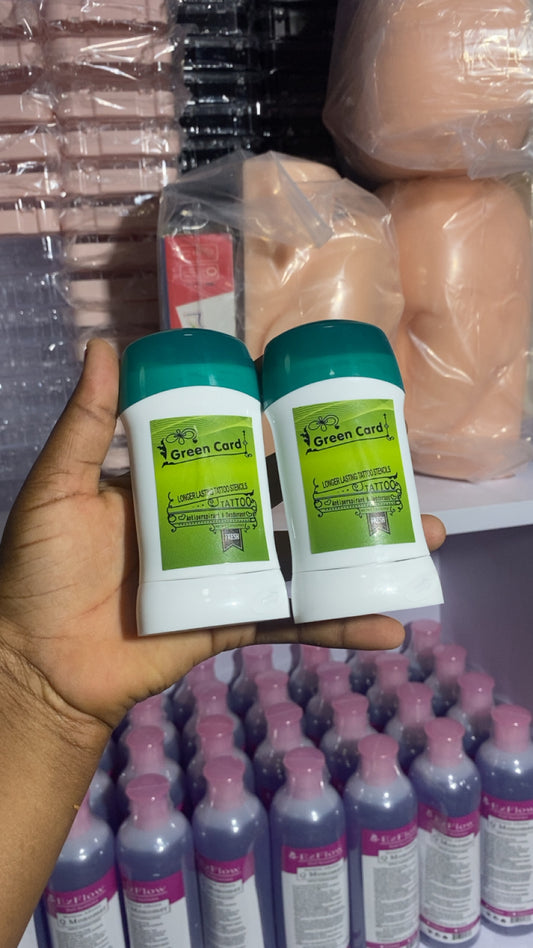 Green card for tattoos