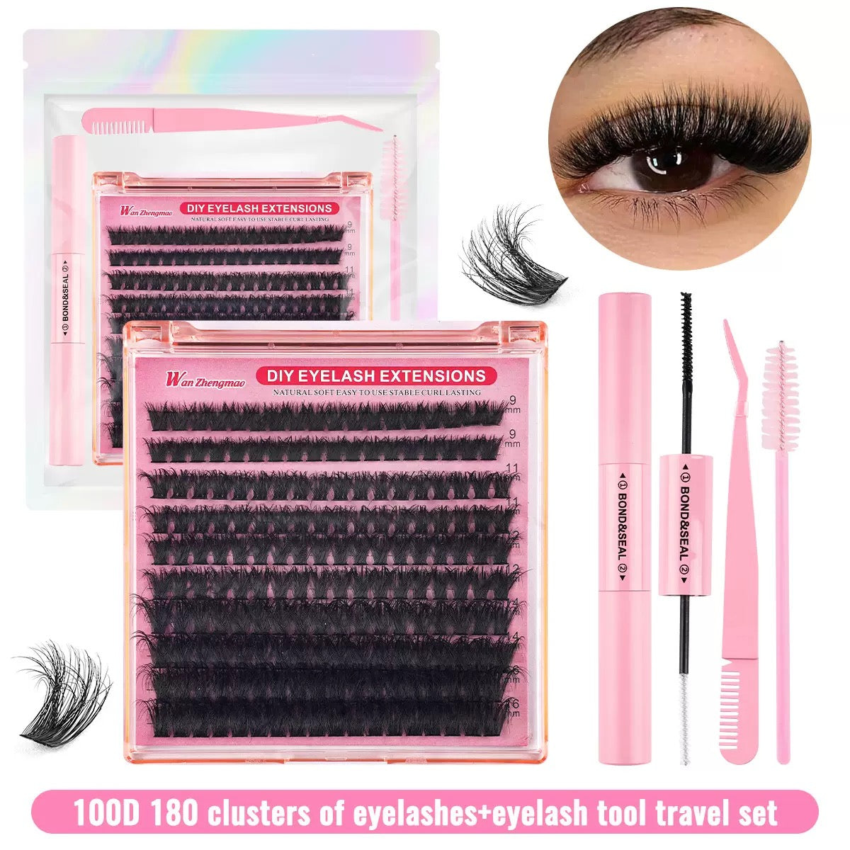Cluster lash set