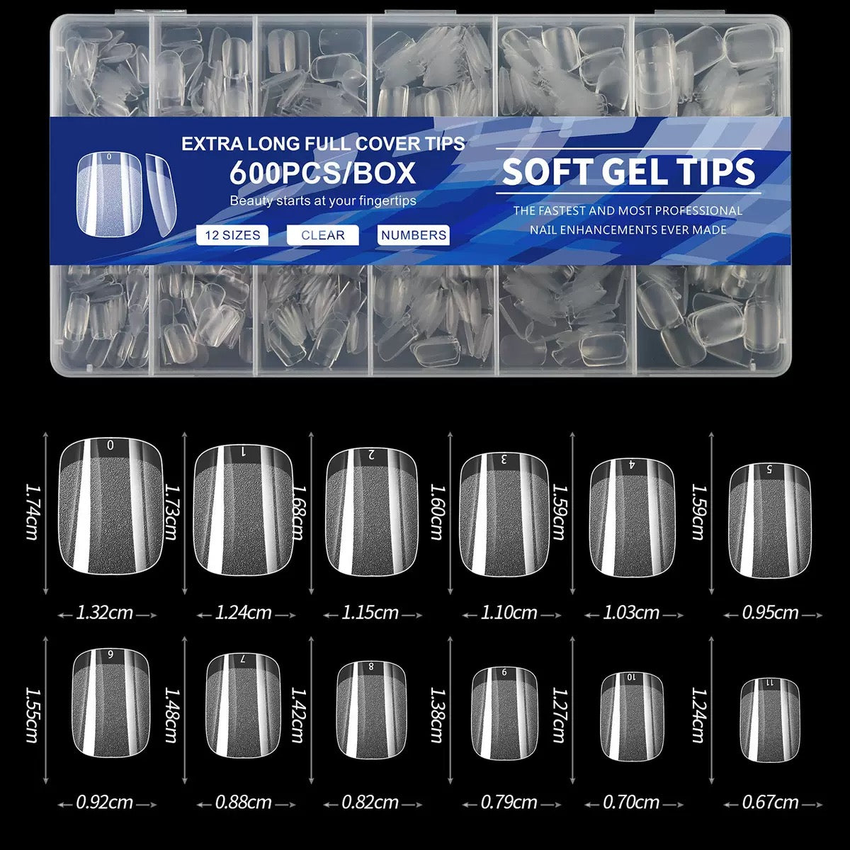 Soft gel tips (600pcs)