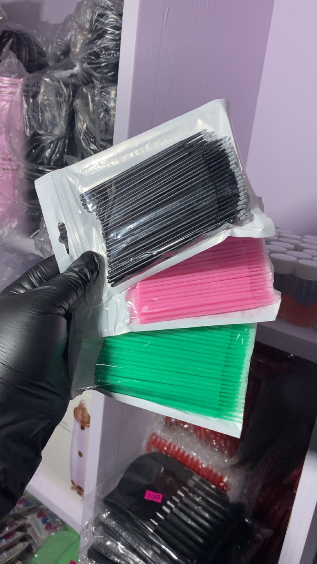 Micro swabs applicator