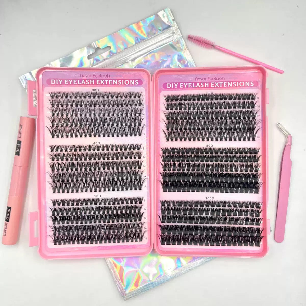 Booklet cluster lash